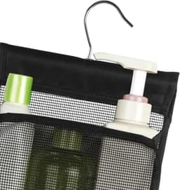 Hangende Waslijn Tas - Wasknijper Opberger - Wasknijpers Sorteren - Met Hanger Haak - 20x10x24 cm - Zwart — thumbnail 3