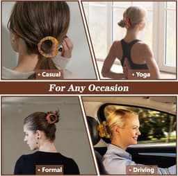 4x Grote Eendenbek Haarspelden Vrouwen – Sterke Grip Platte Grote Haarclip voor Dik en Dun Haar — thumbnail 5