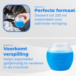 Syllio Doseerbol - 2 Stuks - Tot 230 ML - Wasbol - Wasbollen Voor Wasmachine- Doseerdop - Wasballen — thumbnail 2