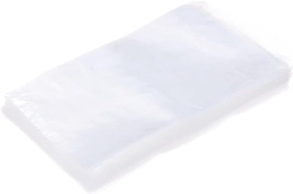100 PCs Duidelijke Vlakke Open Plastic Poly Zakken 3x6 Inch 1.6 Mil Verpakkende Zakken voor Voedsel, Huis, Collectibles Opslag, Bewijzen Brood, Deeg — afbeelding 1
