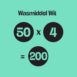 Favo Wasmiddel - Wit – 4 x 50 = 200 wasbeurten – voor stralend wit – effectief vanaf 20 °C – voordeelverpakking — thumbnail 3