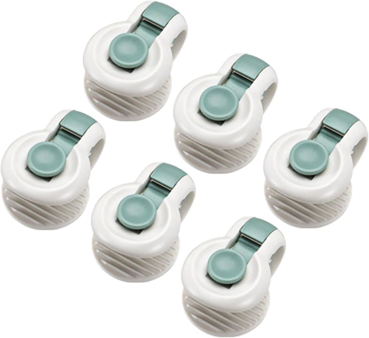 Set van 6 dekbedclips zonder pinnen, duurzaam, antislip, voorkomt verschuiving, dekbedclips voor thuis en beddengoed — afbeelding 1