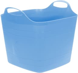 Excellent houseware flexibele kuip / emmer - 3x - blauw - 25 l - kunststof - 40 x 35 cm - met handvatten — thumbnail 3