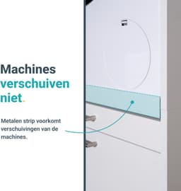 Washcab® Wasmachine Kast - Droger Verhoger - Wasmachine Ombouw - Droger op wasmachine Wit - Stack Set 2 — thumbnail 4