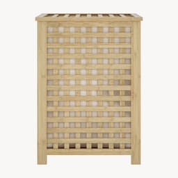 Wasmand Jystiand bamboe met waszak 62x45x45 cm naturel 79 L [en.casa] — thumbnail 5