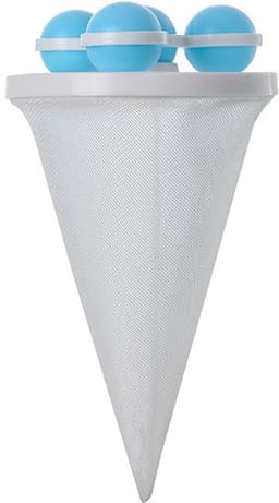 Haarfilterzak voor de wasmachine, opvangbak voor wasmachinehaar, filterzak voor de wasmachine, haarbal voor de wasmachine, wasmachineaccessoires (driedelige set) blauw + paars + roze — thumbnail 1