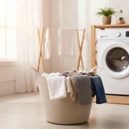 Excellent Houseware Flexibele wasmand - beige - 30 liter - kunststof - 54 x 37 cm - met handvatten — thumbnail 4