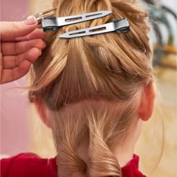 60x Zilveren Eendenbek Haarclips voor Knippen en Stylen - 3,8 cm Vlakke Metalen Klemmen — thumbnail 3