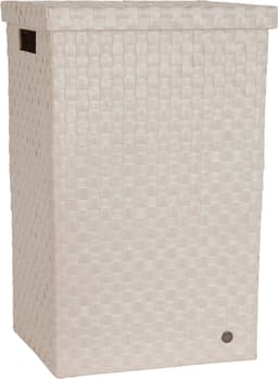 Handed By - Wasmand met deksel - Opbergmand - 81 liter - Cube XL - champagne — thumbnail 1
