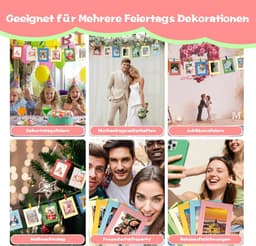 Set van 100 Mini Houten Wasknijpers met 10 Meter Jute Koord voor Foto's en Decoratie - 3,5 cm — thumbnail 4