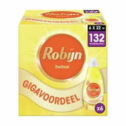 Robijn Klein & Krachtig Vloeibaar Wasmiddel - Color Zwitsal - 6 x 22 wasbeurten - Voordeelverpakking — thumbnail 1