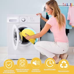 Famanu - Schoenwaszakken, waszak, sneakers, herbruikbare schoenentas, schoenenzak, waszak met antislip ritssluiting, voor alle soorten schoenen, sector-geel — thumbnail 4