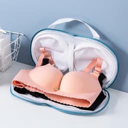 3x Bh Waszakken - Lingerie Wasnetje voor Wasmachine - Waszakjes voor Ondergoed & Beha - Anti-Vervorming & Bescherming - Wasnet met Rits & Handvat - Geschikt voor Cup A t/m C - 35x19 cm — thumbnail 3