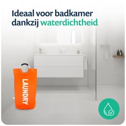 Wonair Wasmand - Waszak - Wassorteerder - Waszakken Voor Wasgoed - Wasmand Opvouwbaar - Oranje - 115L — thumbnail 3