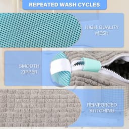 Schoenwaszak voor Wasmachine - 1 Stuks Waszak voor Wasdroger & Wasmachine - Herbruikbare Reinigingshoes voor Sneakers - 360° Diepe Reiniging Geschikt voor Alle Schoenen - Met Zelfsluitende Rits — thumbnail 4