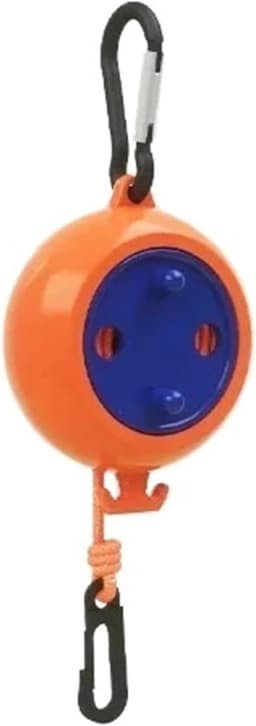 Uittrekbare Waslijnen - Draagbare Lijnen - Buiten Droge Kleding - Dubbele Set - 8 Meter Lengte - Oranje — thumbnail 1