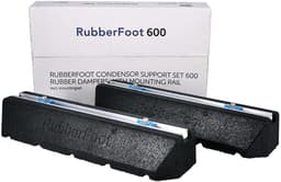 Trillingsdempend rubber montagebalk 600 mm - 2 stuks inclusief montageschroeven — thumbnail 1
