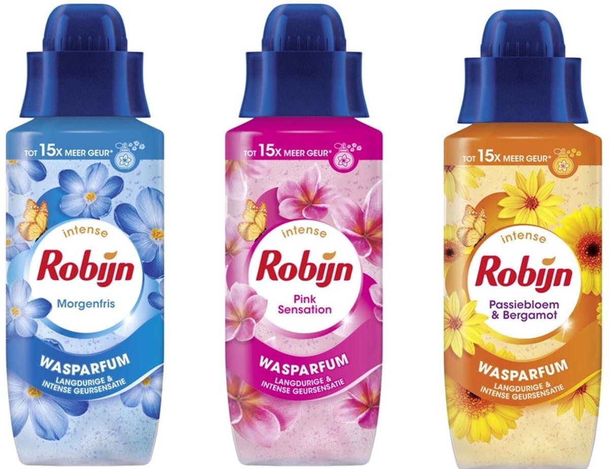 Robijn Wasparfum Try Out - Morgenfris / Pink Sensation / Passiebloem & Bergamot — afbeelding 1