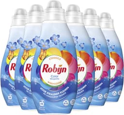 Robijn - Vloeibaar Wasmiddel - Klein & Krachtig - Morgenfris - 6 flessen 114 wasbeurten - Voordeelverpakking — thumbnail 2