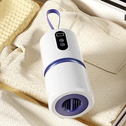 Draagbare droger, opvouwbare elektrische droogmachine, herbruikbare mini-droger met timer, stille draagbare droogmachine met timer voor zwembad, slaapzaal, balkon, reizen, , appartement — thumbnail 2