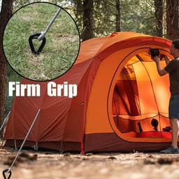 WNHB® Stormankers set 8 stuks - Grondankers voor trampoline tent luifel schommel - Stevige verankering — thumbnail 2
