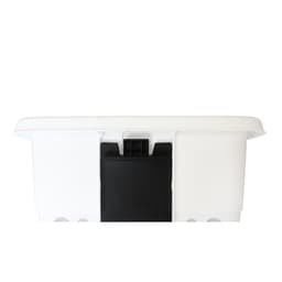 Alpfa – Wasmand – Wasmand Op Poten – Met Inklapbare Poten – Kunststof – Wit – 52 Liter – 69x40x33 — thumbnail 3