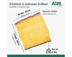100 stuks Aardappelzakken 32x48 cm - Duurzame Groente- en Fruitzakken