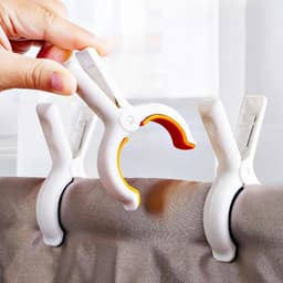 EXCITAT Grote wasknijpers - Handdoekklemmen - Strandhanddoekklemmen - Badhanddoekklemmen - Ligstoelklemmen - Sterke wasknijpers - Geschikt voor ligstoelen, wasruimte, strandstoelen, strand, zwembad, tuin - 6-pack — thumbnail 4