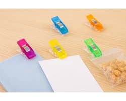 Premium Multifunctionele Clips – Kleurrijke Kunststof Klemmetjes voor Thuis, Kantoor en Hobby – 10 stuks
