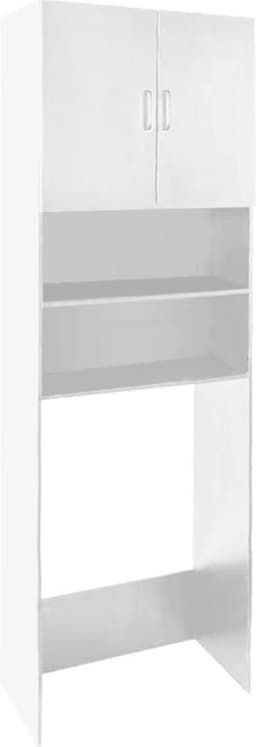 Wasmachine kast wasdroger - ombouw meubel wasmachine wasdroger - 190 cm hoog - wit — thumbnail 3