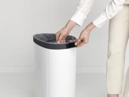 Brabantia Wasmand - met Deksel - 55 l - White / Kunststof deksel — thumbnail 3