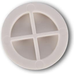 Set van 4 Antislip Wasmachine Dempers - Wit TPR Plastic - Trillingsreducerend en Vloerbeschermend - 6.5cm x 6.5cm x 2cm — thumbnail 3