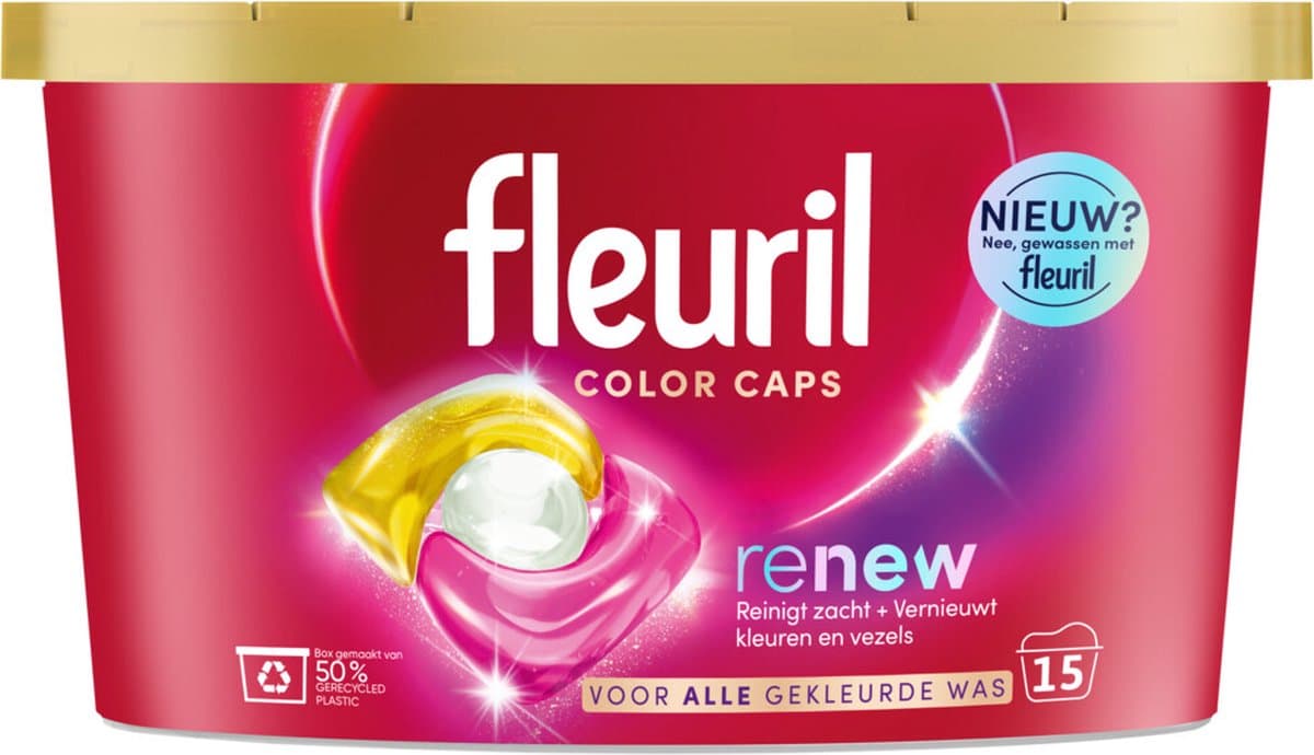 Fleuril Renew Color Caps 15 Wasbeurten - 15 stuks — afbeelding 1