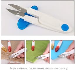 Ibenzoa® Fijne Handwerkschaar Set van 4 met Beschermkap in Diverse Kleuren — thumbnail 3