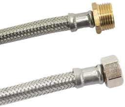 RVS Panzerslang 1/2 duims, Flexibele Drinkwaterslang 800mm — thumbnail 1