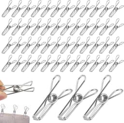 Allecto Plus - RVS Wasknijpers 100 Stuks 4.5 cm voor Handdoeken Kleding Sokken — thumbnail 4