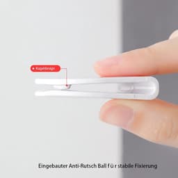 Allecto Plus - 6 stuks zelfklevende clips voor douchegordijn | Protect Stop clips | spatbescherming en winddicht | Badkameraccessoires — thumbnail 2