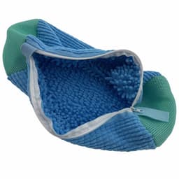 2x Waszak met rits voor schoenen - blauw - set van 2 — thumbnail 2