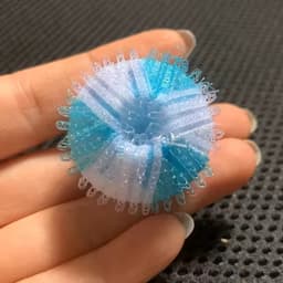 [2 halen 1 betalen] Wasbol - Hemelsblauwe Herbruikbare Wasmachine Haarfilters - Drijvende Katten - en Huisdierharen Vangers - Kleding Vuilverzamelaar Wasballen — thumbnail 2