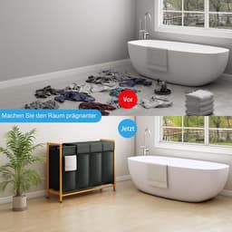 Equivera Wasmand 4 Vakken - Wasmand - Wassorteerder - Wasbox — thumbnail 2
