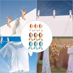 9 Stuks Wasknijpers - Grote Knijpers - Strandlaken Knijpers - Badlaken Clips - Handdoek Klemmen - Heavy Duty Handdoekklemmen - Handdoekklemmen Voor Strandligstoelen- Winddicht - Strandlaken - Clips Voor Strandlaken, Beddengoed En Dikke Kleding — thumbnail 2