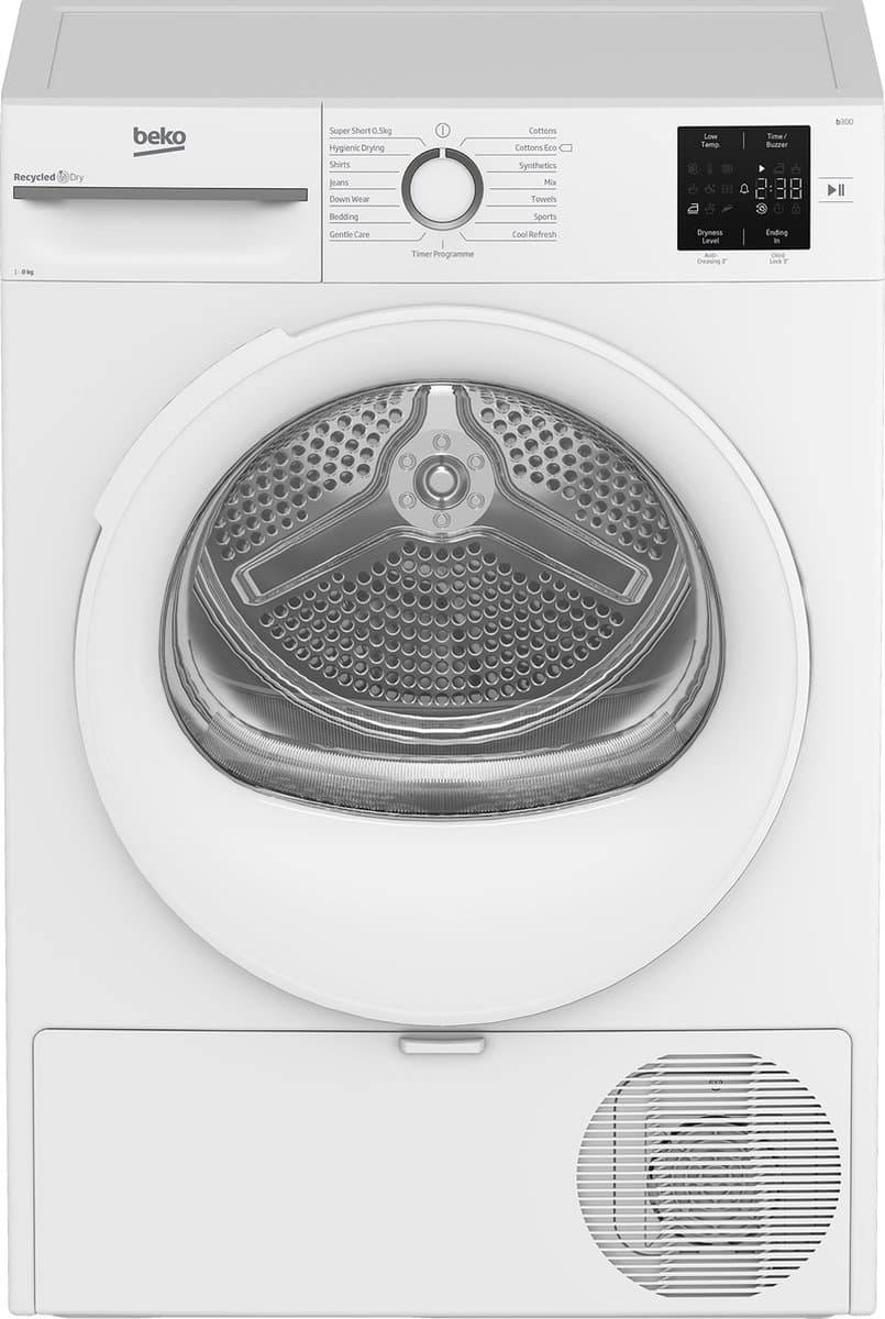 Beko BM3T3822W wasdroger Vrijstaand Voorbelading 8 kg A+ Wit — afbeelding 1