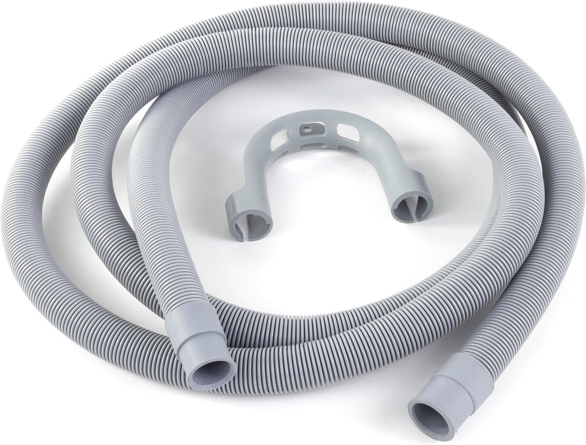 Afvoerslang wasmachine droger 19mm - 22mm, 2,5m, PVC, met bocht — afbeelding 1
