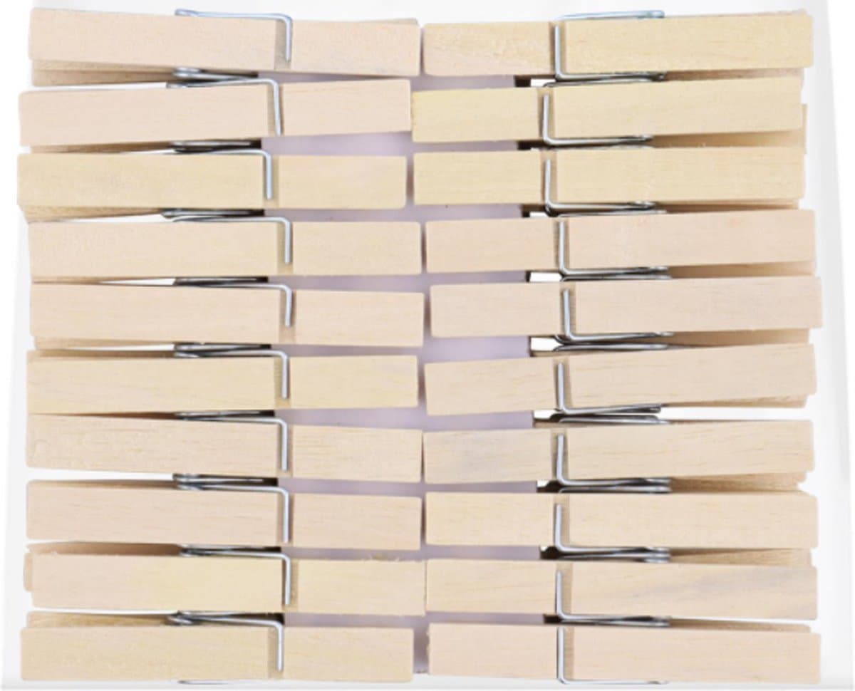 Wasknijpers | Hout | 40 stuks - Sorbo — afbeelding 1