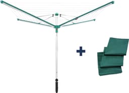 Leifheit droogmolen Linomatic 500 deluxe incl. bodemhuls en beschermhoes - 50 m drooglengte - 5 wasmachineladingen — thumbnail 2