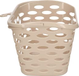 Plasticforte Wasknijpers ophang mandje aan haak - 26 x 15 x 21 cm - beige - kunststof — thumbnail 2
