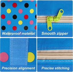 98L extra grote opbergzakken, waterdichte stofdichte herbruikbare tas met dubbele rits, voor verhuiskleding, kledingkastopslag, speelgoed, wasgoed, beddengoed (zwart) — thumbnail 4