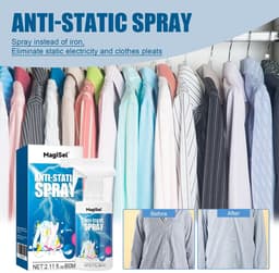 Anti-statische spray voor kleding en auto - Verwijdert stof, voorkomt statische elektriciteit, 60 ml — thumbnail 3
