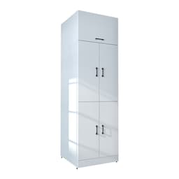 Roomart DORA-II Wasmachine Ombouwkast 70x230 cm met Opzetkast - Wit — thumbnail 1