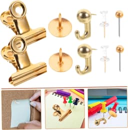 1set Metalen Kleur Push Pin Duurzame Wandpushpins Voor Korkborden Voor Organisatie Creatieve Projecten Geschikt Voor Kaarten Documenten Efficiënt Gebruiksvriendelijk — thumbnail 5